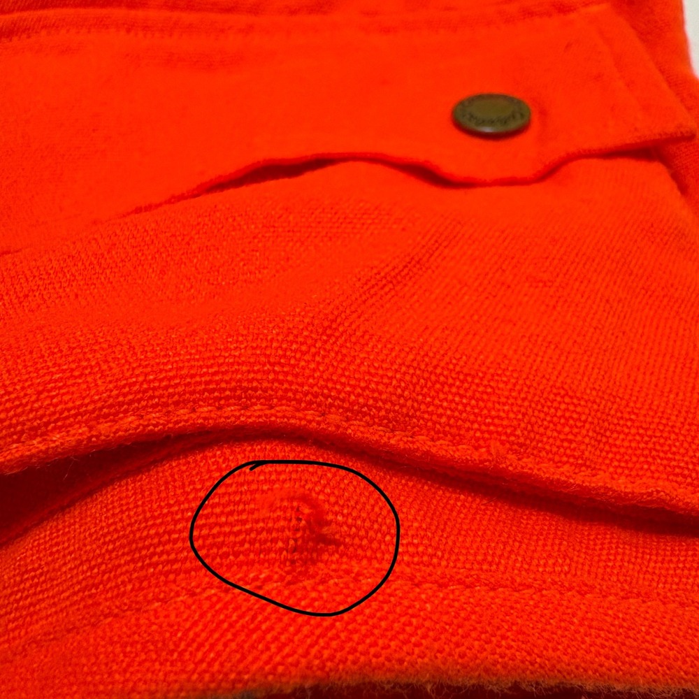 Cabelas Womens Outdoor Hunting Gorpcore Gear Vest Size Small Orange Cargo Pocket - Picture 8 of 10